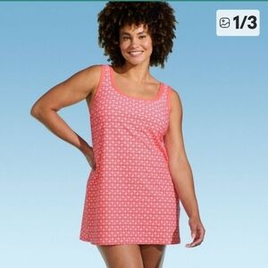 Lands' End Coral One Piece Swimsuit